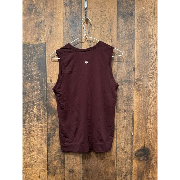Lululemon Swiftly Tech Muscle Tank Burgundy Size 4 EUC - Picture 2 of 3